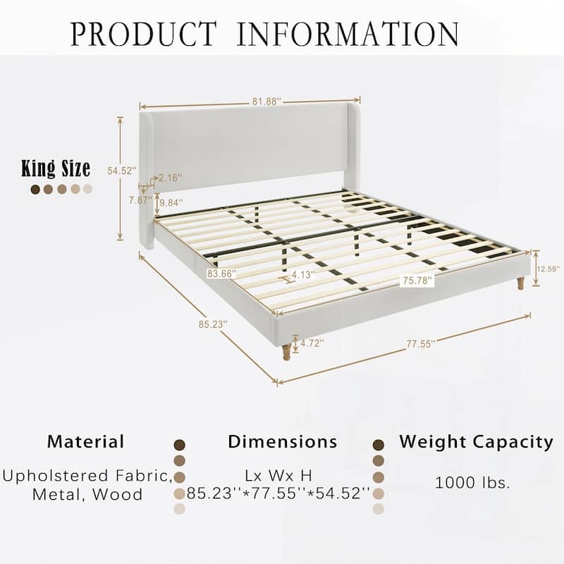 Harper Tall Headboard Upholstered Bed