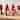 Fuzzy Hat Valentine's Day Gnomes - 11.5" - Red and Gray - Set of 2