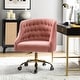 preview thumbnail 2 of 109, Modern Velvet Tufted Office Chair with Gold Metal Base by HULALA HOME