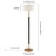 preview thumbnail 76 of 86, Simone 2-Light Floor Lamp with Fabric Shade