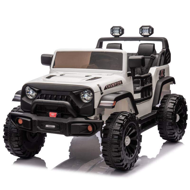 24V Two-Seater Kids Ride On Electric Car W/Parents Control,400w Motor,Provide A Speed Of 1.86-4.35mph For Kids Of 3+