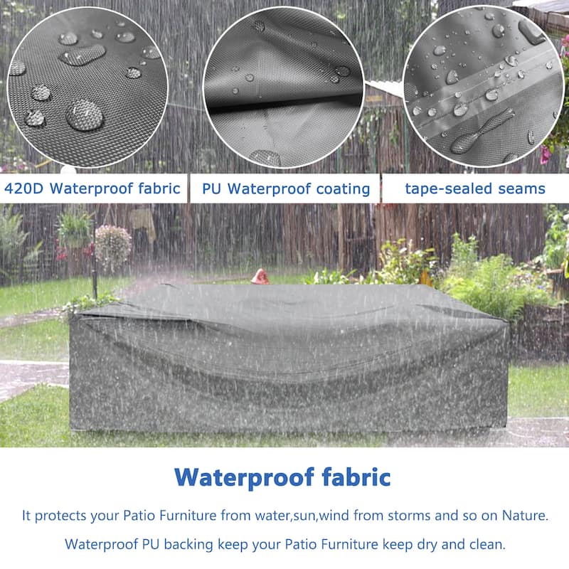 500D Patio Furniture Covers Thickening Outdoor Cover Protective