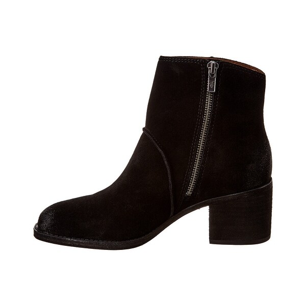 frye black suede booties