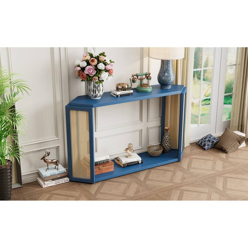 Console Table with Open buttom Shelf