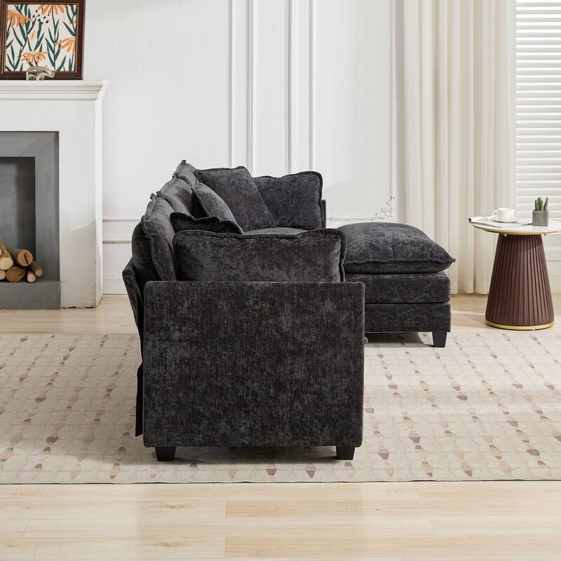 Cloud Sofa Armrests only, Sectional Couch, for Living Room Bedroom and Apartment, Comfy Double Layer Upholstered Seat Cushion