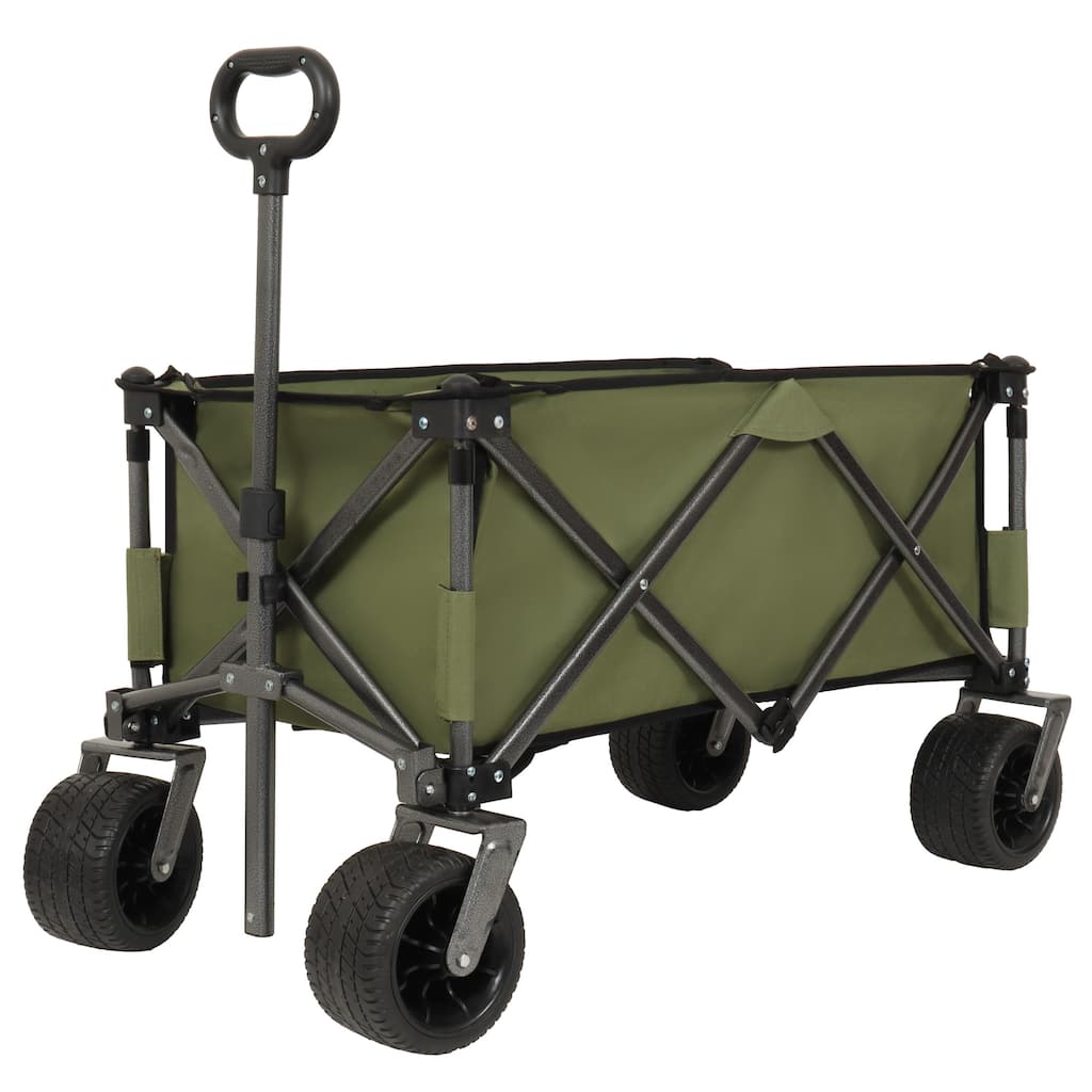 Utility Park Garden Cart - Folding Camping & Picnic Trolley, Green