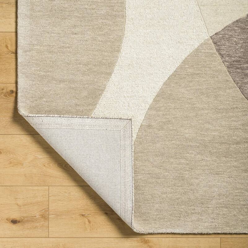 Mandia Handmade Modern Wool Area Rug