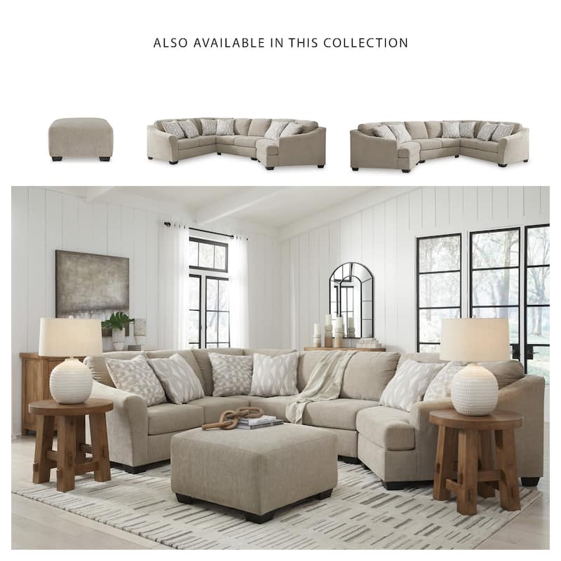 Signature Design by Ashley Brogan Bay Brown/Beige Oversized Accent Ottoman