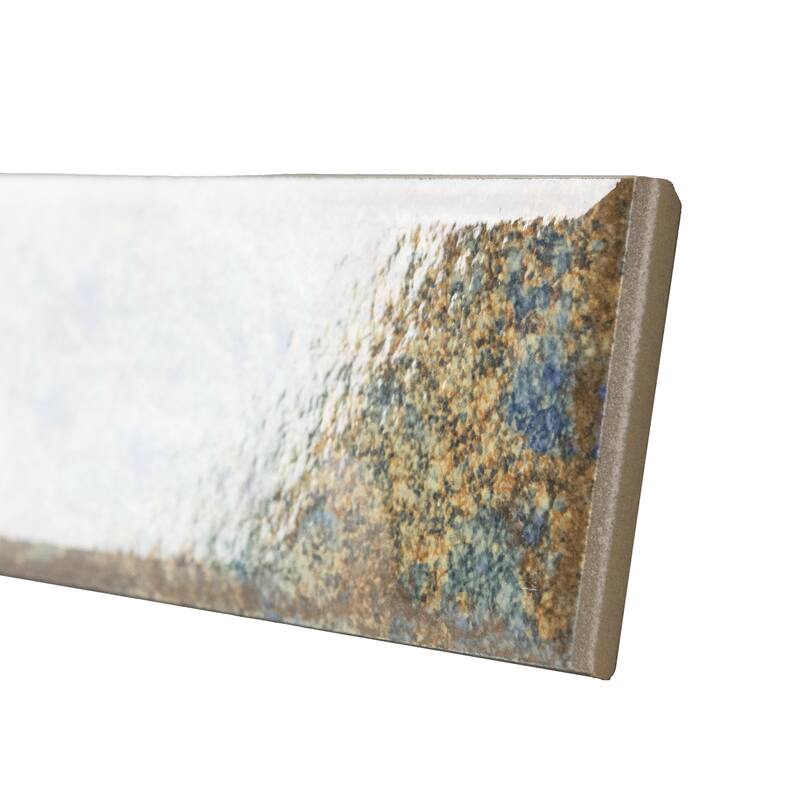 Merola Tile Gaudi React Brick Ocean 2-3/8" x 9-3/4" Porcelain Floor and Wall Tile