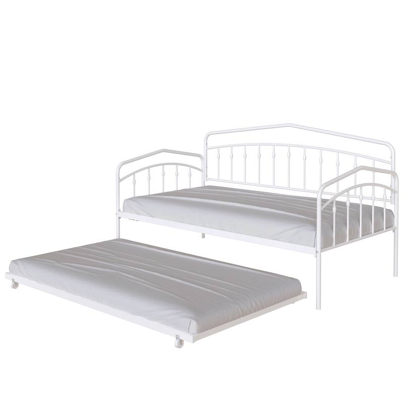 Daybed with twin trundle, Black