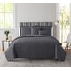 preview thumbnail 14 of 22, Empyrean Bedspread Quilt Set - Ellipse Weave Pinsonic Lightweight Coverlet Set Charcoal Gray - King