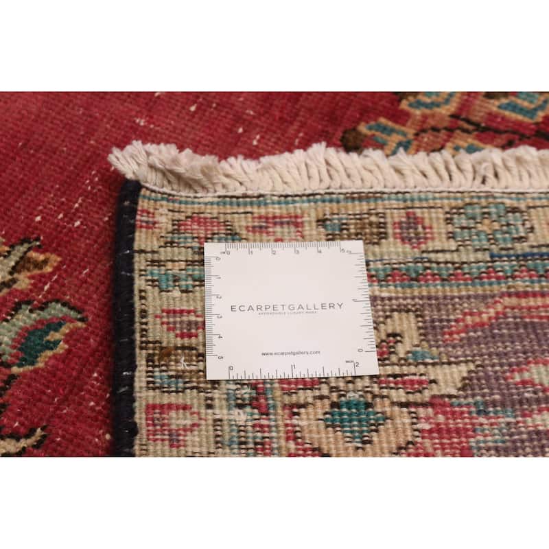 ECARPETGALLERY Hand-knotted Antalya Vintage Red Wool Rug - 6'4 x 9'5