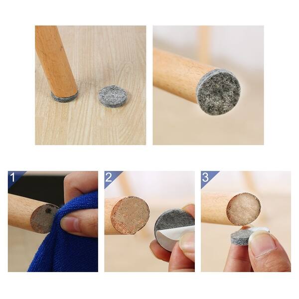 Furniture Pads Round 1 3 8 Self Stick Anti Scratch Felt Furniture Pads Round 1 3 8 Self