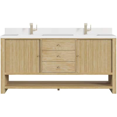 James Martin Vanities D404-V72-1WZ Marigot 72" Double Basin Wood