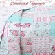 preview thumbnail 5 of 5, Cozy Line Tiffany Pink Garden Floral Reversible Bedding Quilt Set