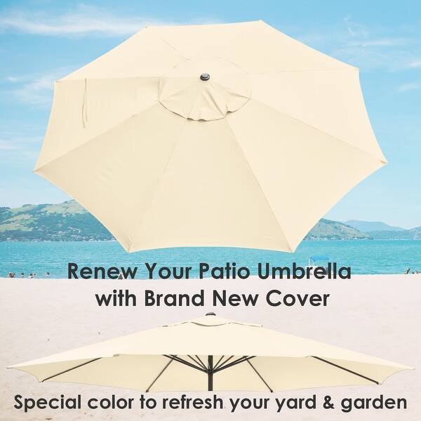 49ers patio umbrella Bluu Fringed Market Umbrella