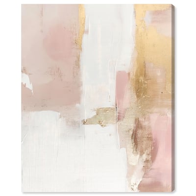 Blush Gold Shimmer I Canvas by Art Remedy, Gallery Wrapped