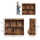 preview thumbnail 4 of 3, Two-layer MDF toy storage cabinet