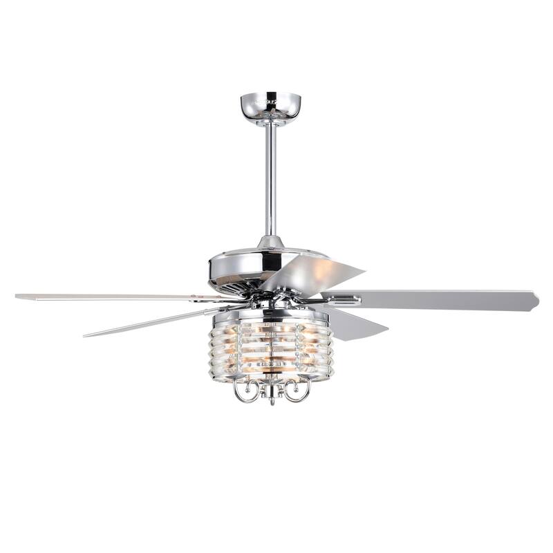 Themar 26 Inch Mid-century Modern Style Lighted Ceiling Fan with Remote