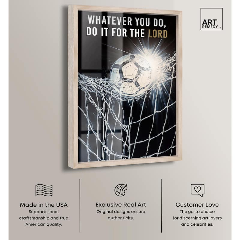 Do it for the Lord Soccer Shadowbox by Art Remedy