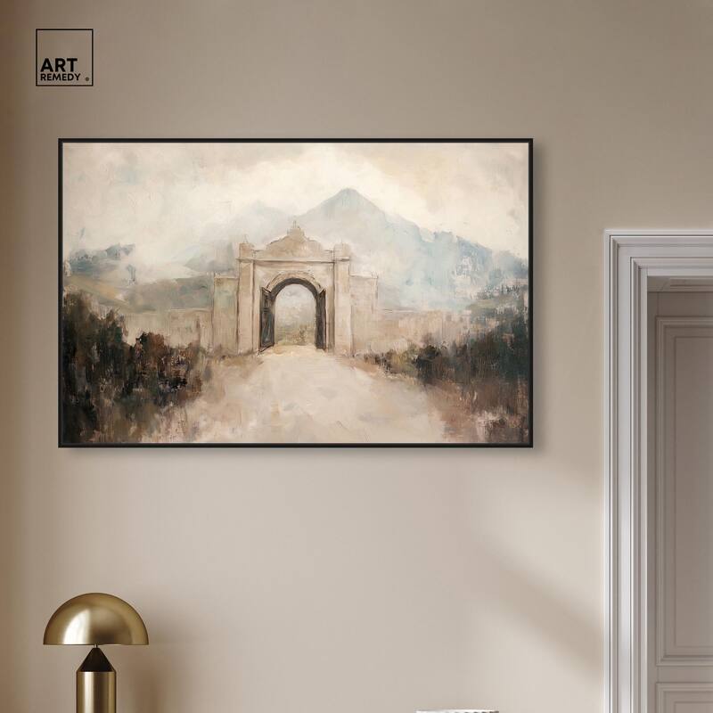 Stone Arch Canvas by Art Remedy