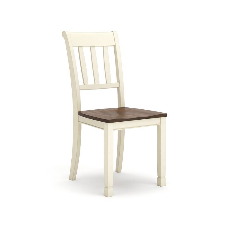 Signature Design by Ashley Whitesburg Brown and White Dining Chairs (Set of 2)