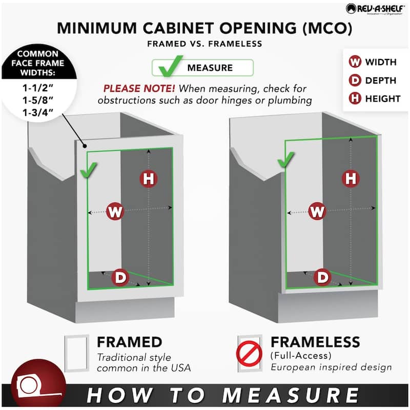 Rev-A-Shelf 5371 Series Right Handed Pull Out Single Tier Blind Corner