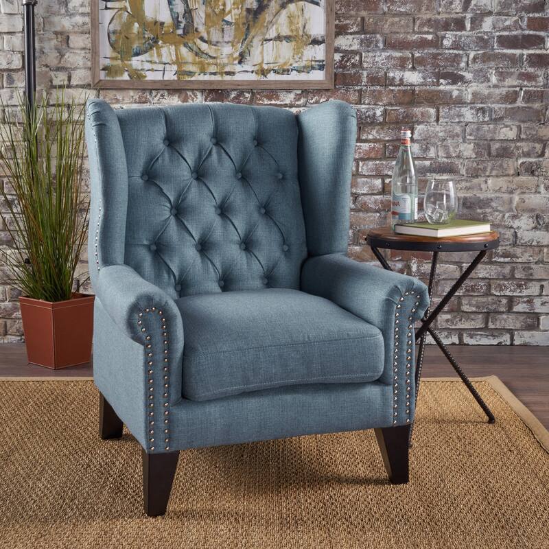 30" High Back Button Tufted Chair