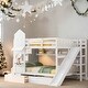 preview thumbnail 2 of 10, Kid-Friendly Design Full over Full Bunk Bed with 2 Drawers 3 Shelves and Slide