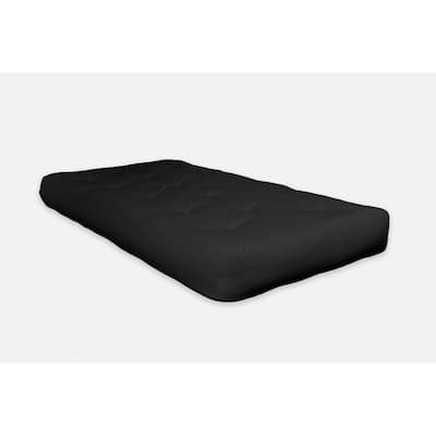 6" Black Single Foam Futon Full Mattress