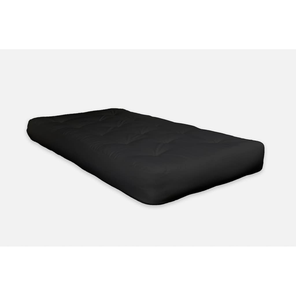 6" Black Single Foam Futon Full Mattress