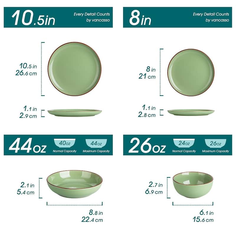 vancasso Exquisite Modern Design Stoneware Dinnerware Set