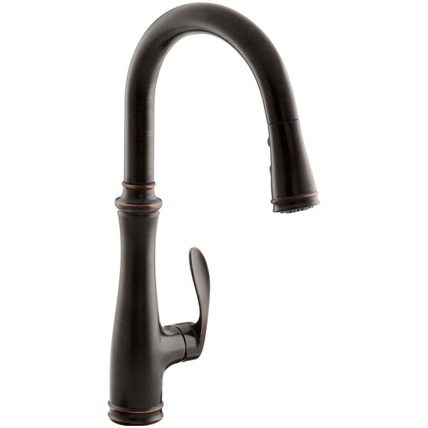 Kohler K-560 Bellera Pull-Down Kitchen Faucet with DockNetik Magnetic Docking System and 3-function Sprayhead Featuring Sweep