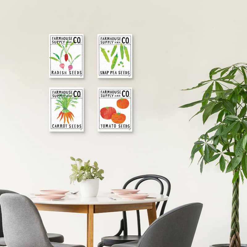 Kitchen Garden Series Set of 4 by Melissa Averinos Canvas Art Prints