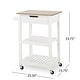 preview thumbnail 2 of 16, Dade Kitchen Cart with Wheels by Christopher Knight Home