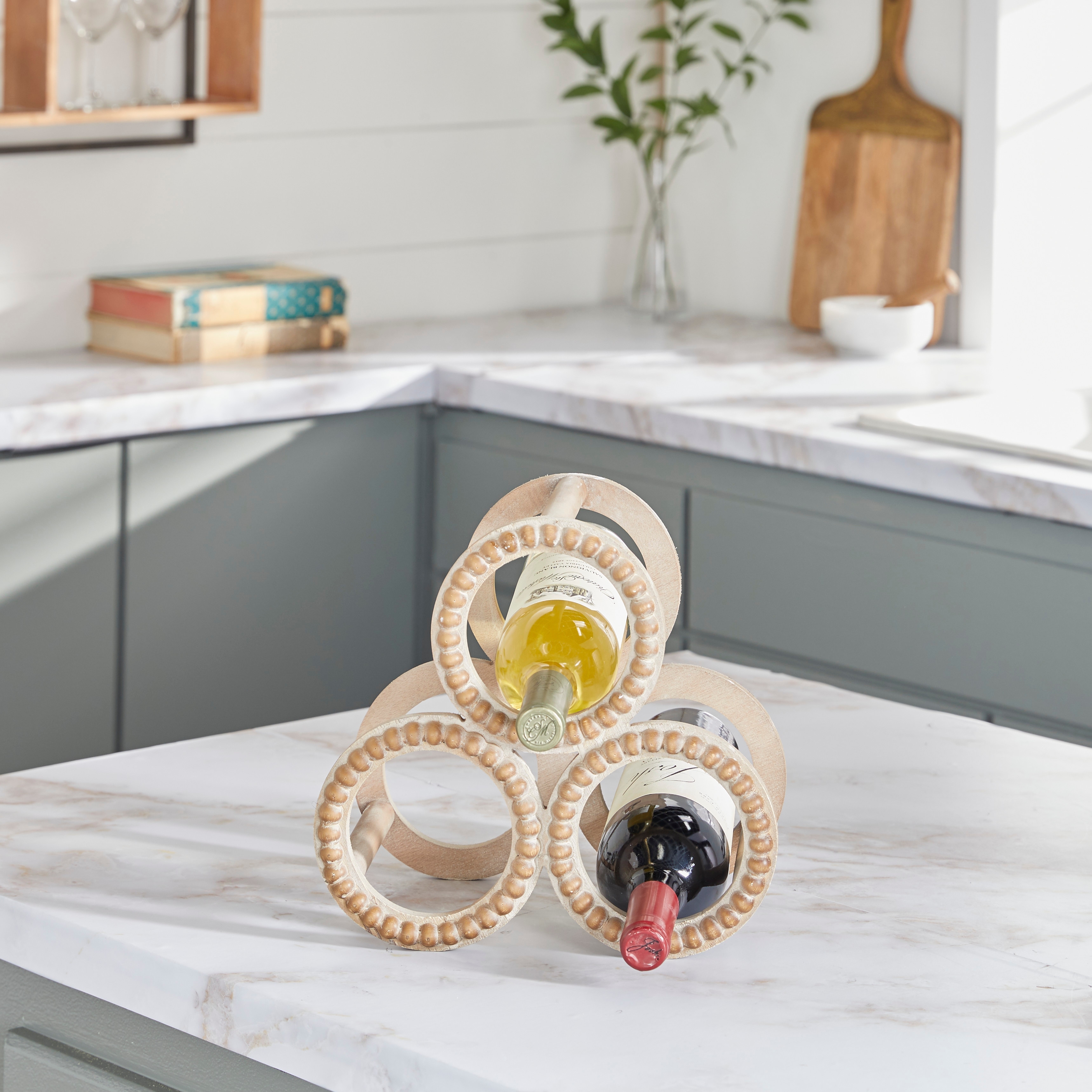 Farmhouse style wine rack sales