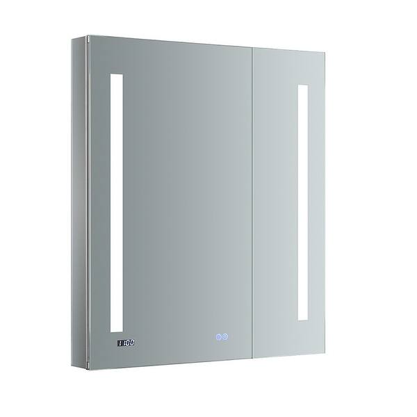 Shop Fresca Fmc013036 Luminosa 30 X 36 Lighted Frameless Medicine Cabinet Mirror Overstock 29855313