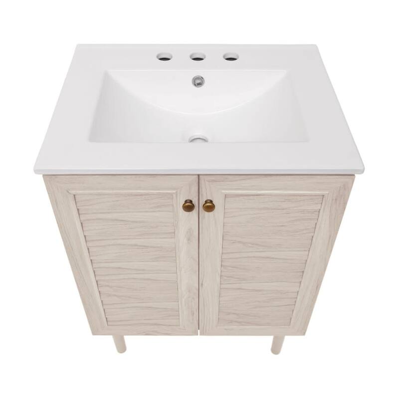 Swiss Madison SM-BV6201-3W Bron 24" Free Standing Single Basin Vanity