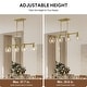 preview thumbnail 9 of 56, 4/5-Light Kitchen Island Pendant Light Fixture with Clear Glass Shades
