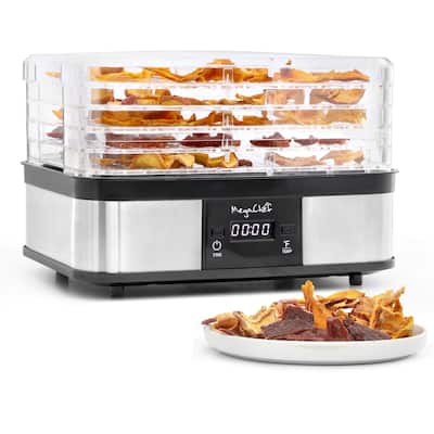 5 Tier Clear Window Food Dehydrator Timer and Temperature Control