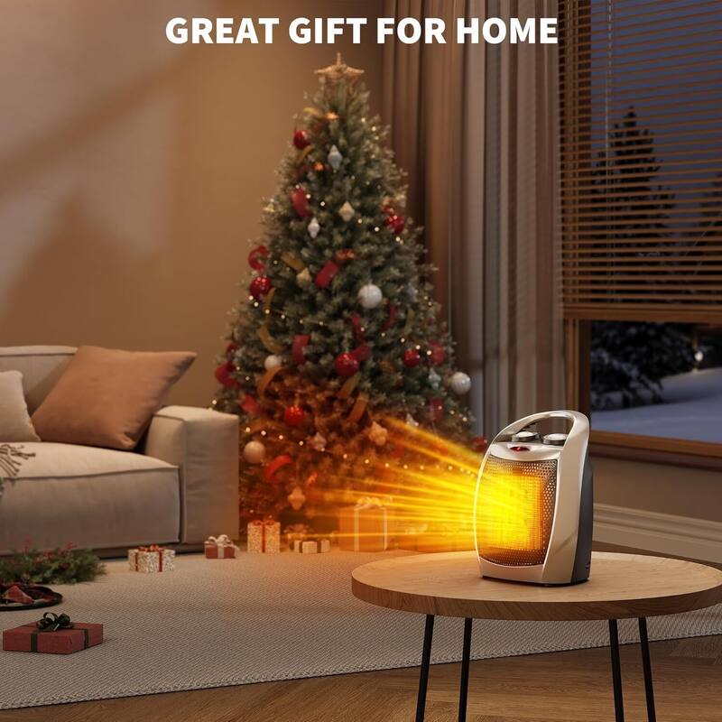 PTC Fast Heating Portable Electric Space Heater for Small Space
