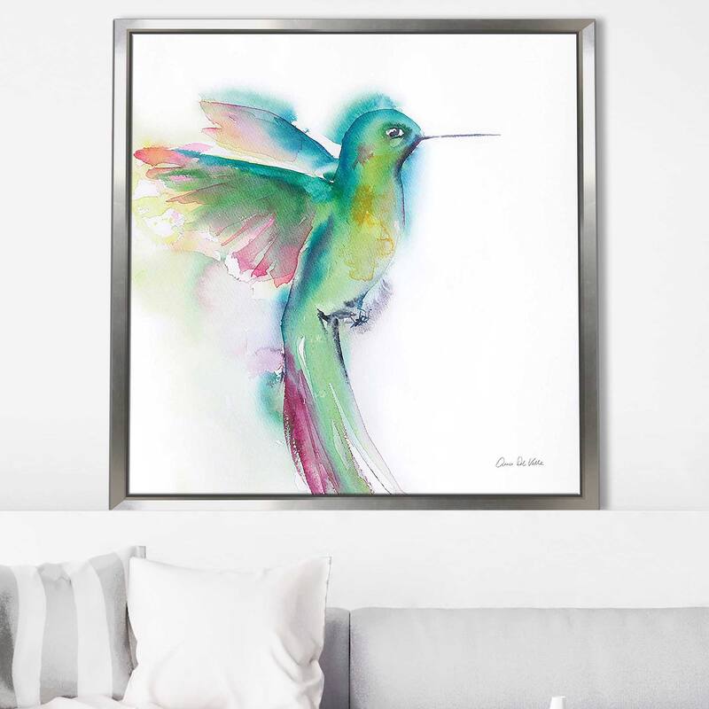"Hummingbirds II" Print on Floating Canvas