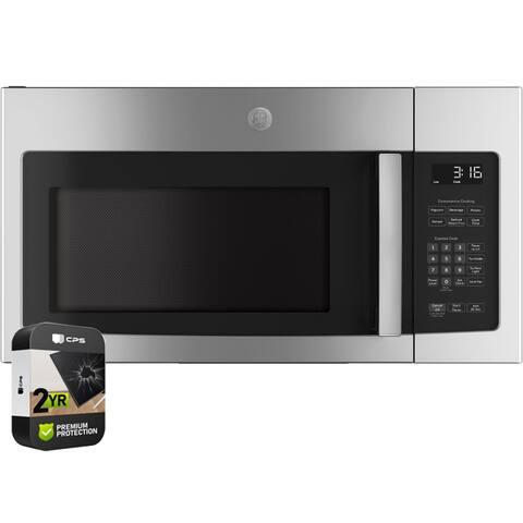 GE 1.6 CU FT Over-The-Range Microwave Oven + 2 Year Extended Warranty