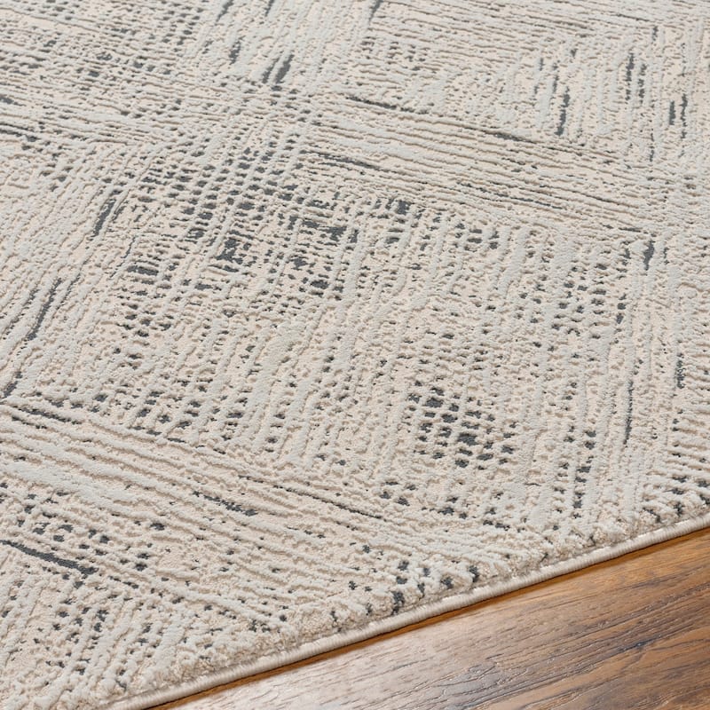 Livabliss Alder Machine Striped Geometric Area Rug