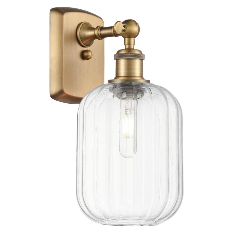 Innovations Lighting 516-1W-13-7 Preston Sconce Preston 13" Tall Wall - Brushed Brass / Clear