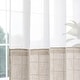 preview thumbnail 9 of 38, No Hook Geometric Tassels Shower Curtain with Snap-in Liner