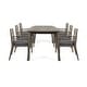 preview thumbnail 8 of 15, Llano Outdoor 7-piece Acacia Dining Set by Christopher Knight Home