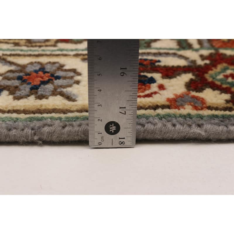 ECARPETGALLERY Hand-knotted Serapi Heritage Grey Wool Rug - 2'5 x 9'11