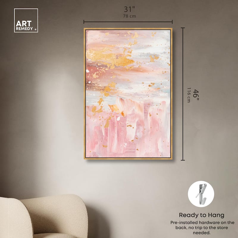 Rose Quartz Canvas by Art Remedy