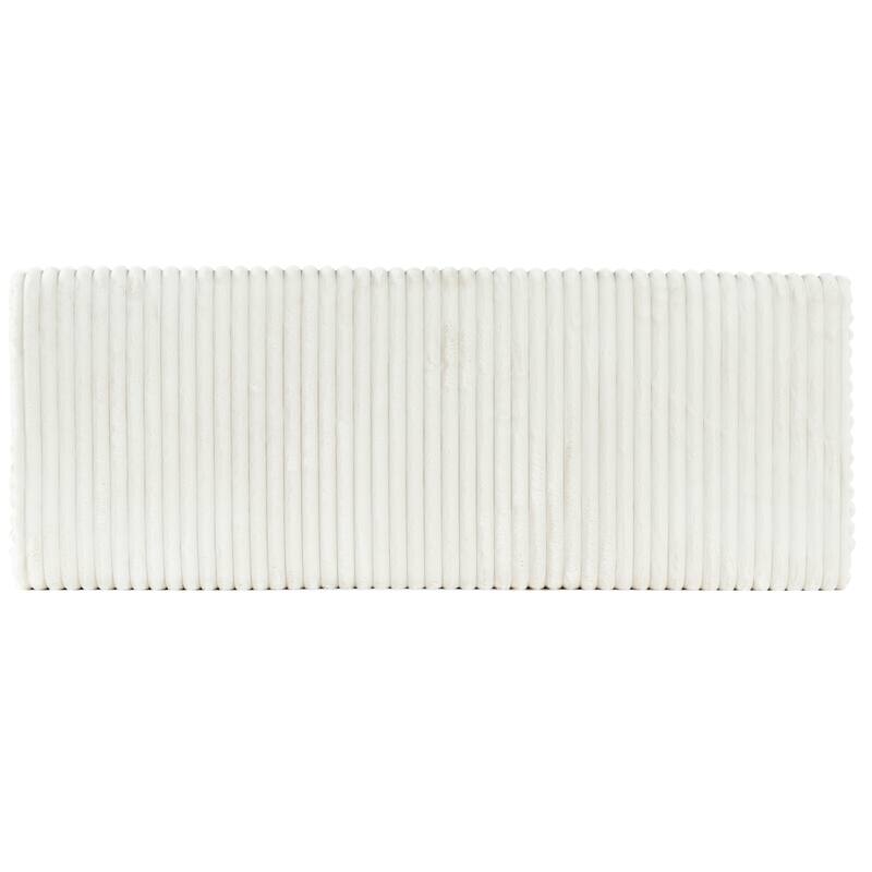 SAFAVIEH Couture Lynzie Plush Corduroy Storage Bench - 55"W x 21"D x 19"H